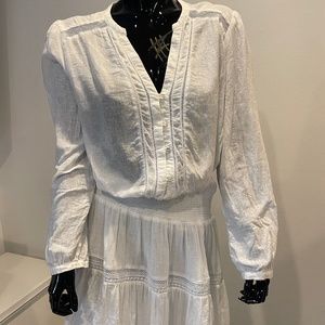 RAIL CLOTHING White Cotton Mini Dress